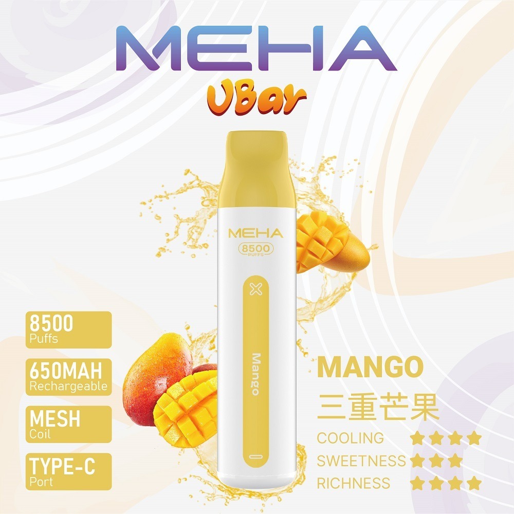 魅嗨8500口拋棄式電子煙-三重芒果